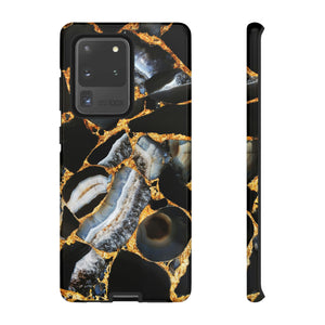 Dark Agate Marble Android Case (Protective) Samsung Galaxy S20 Ultra Glossy Phone Case