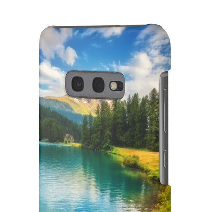 Fantastic Azure Alpine Lake Samsung/iPhone (Slim) Samsung Galaxy S10E Glossy Phone Case