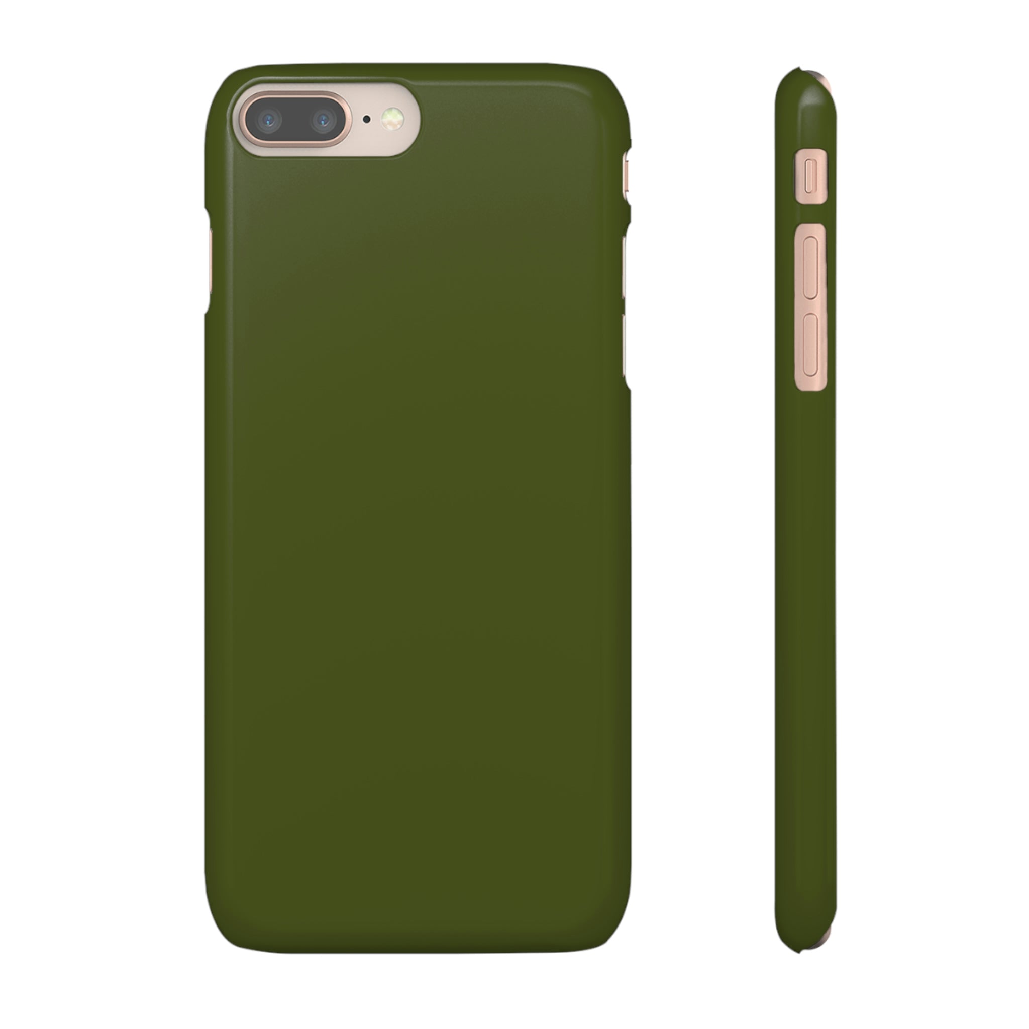 Army Green iPhone Case (Slim) iPhone 8 Plus Glossy Phone Case