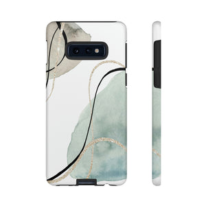 Green Watercolor Android Case (Protective) Samsung Galaxy S10E Matte Phone Case