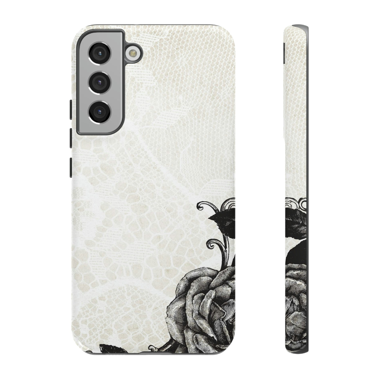 Rosett Gothic Flower Samsung Case (Protective) Samsung Galaxy S22 Plus Glossy Phone Case