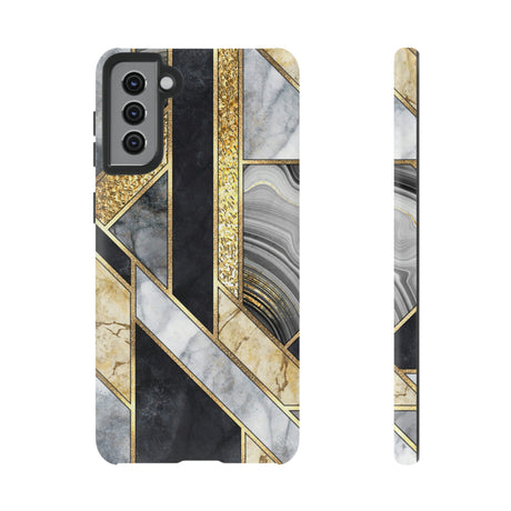 Gold Art Deco Android Case (Protective) Samsung Galaxy S21 Plus Matte Phone Case