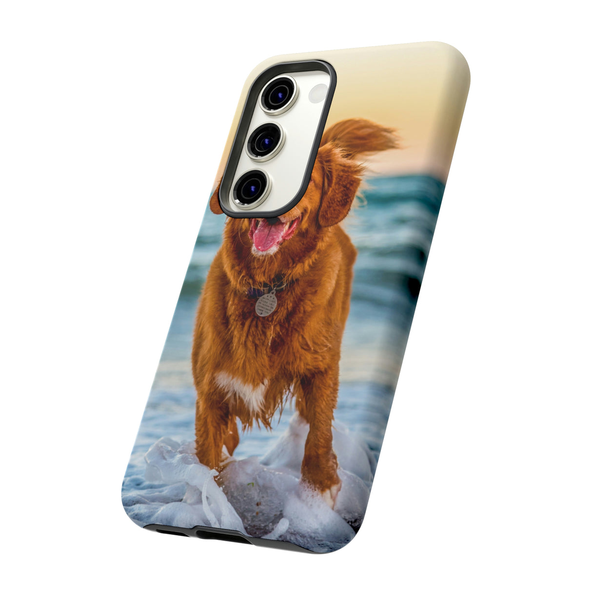 Happy Beach Dog Android Case (Protective) Phone Case