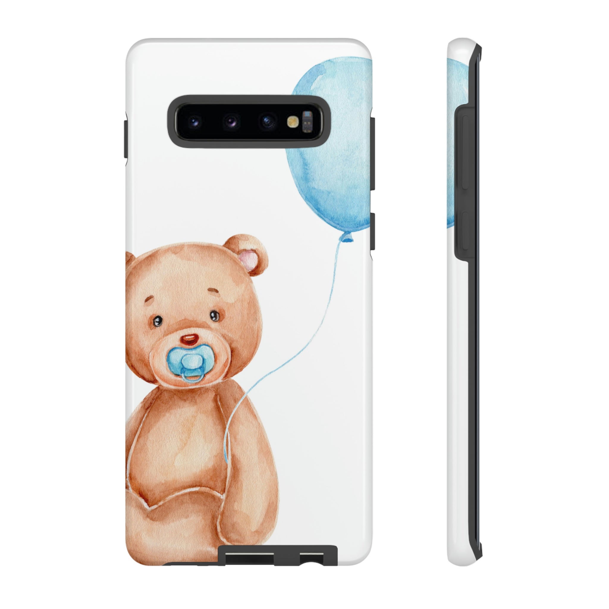 Cute Teddy Bear Android Case (Protective) Samsung Galaxy S10 Plus Glossy Phone Case