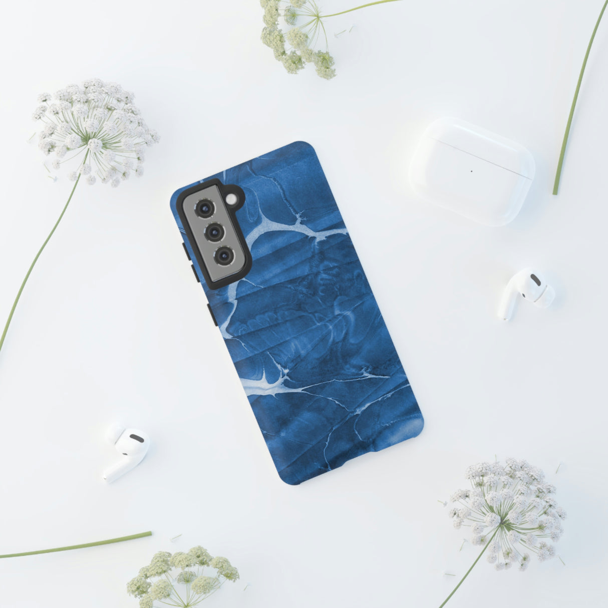 Ebru Blue Android Case (Protective) Phone Case