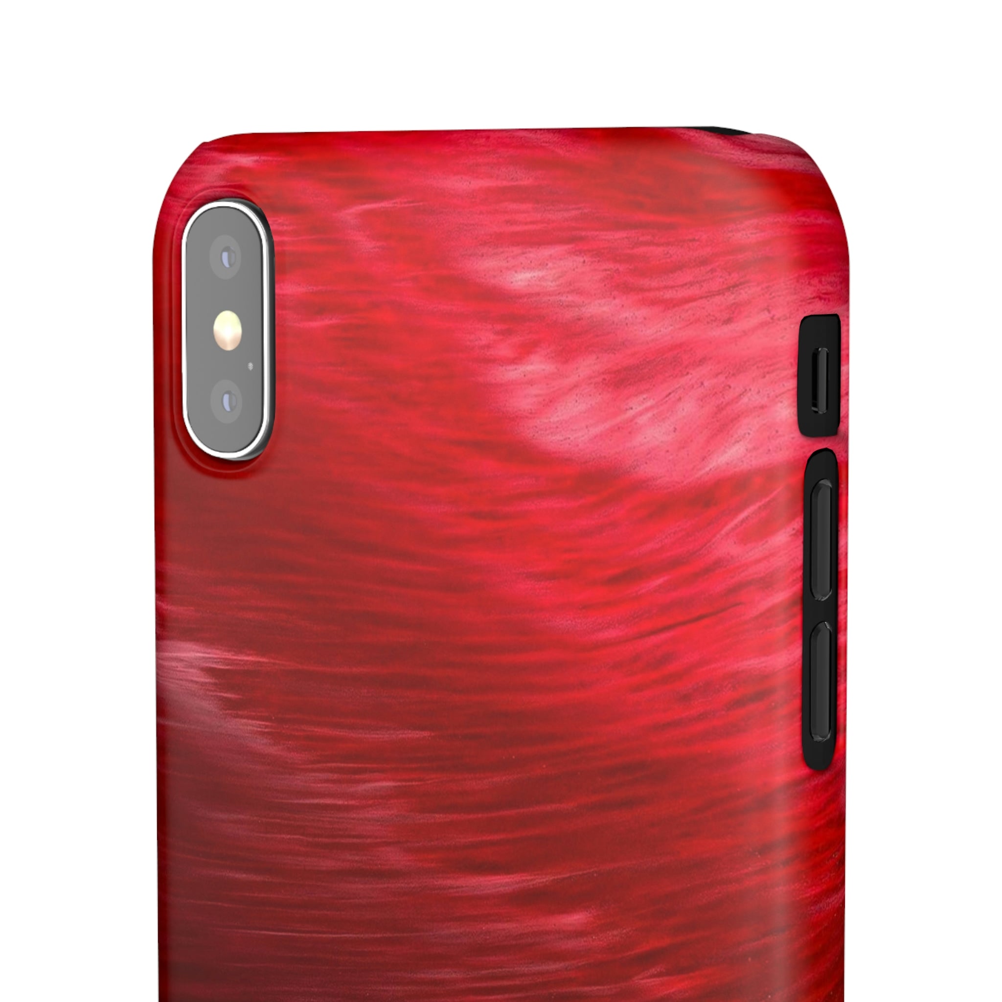 Red Feather Ink Art iPhone Case (Slim) Phone Case