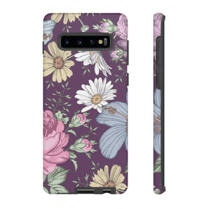 Purple Grass Vintage Flower Samsung Case (Protective) Samsung Galaxy S10 Plus Matte Phone Case