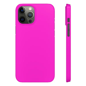 Hot Magenta iPhone Case (Slim) iPhone 12 Pro Max Glossy Phone Case