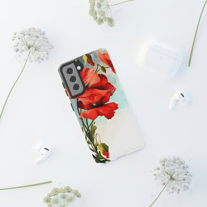 Poppy Flower Drawing Android Case (Protective) Phone Case