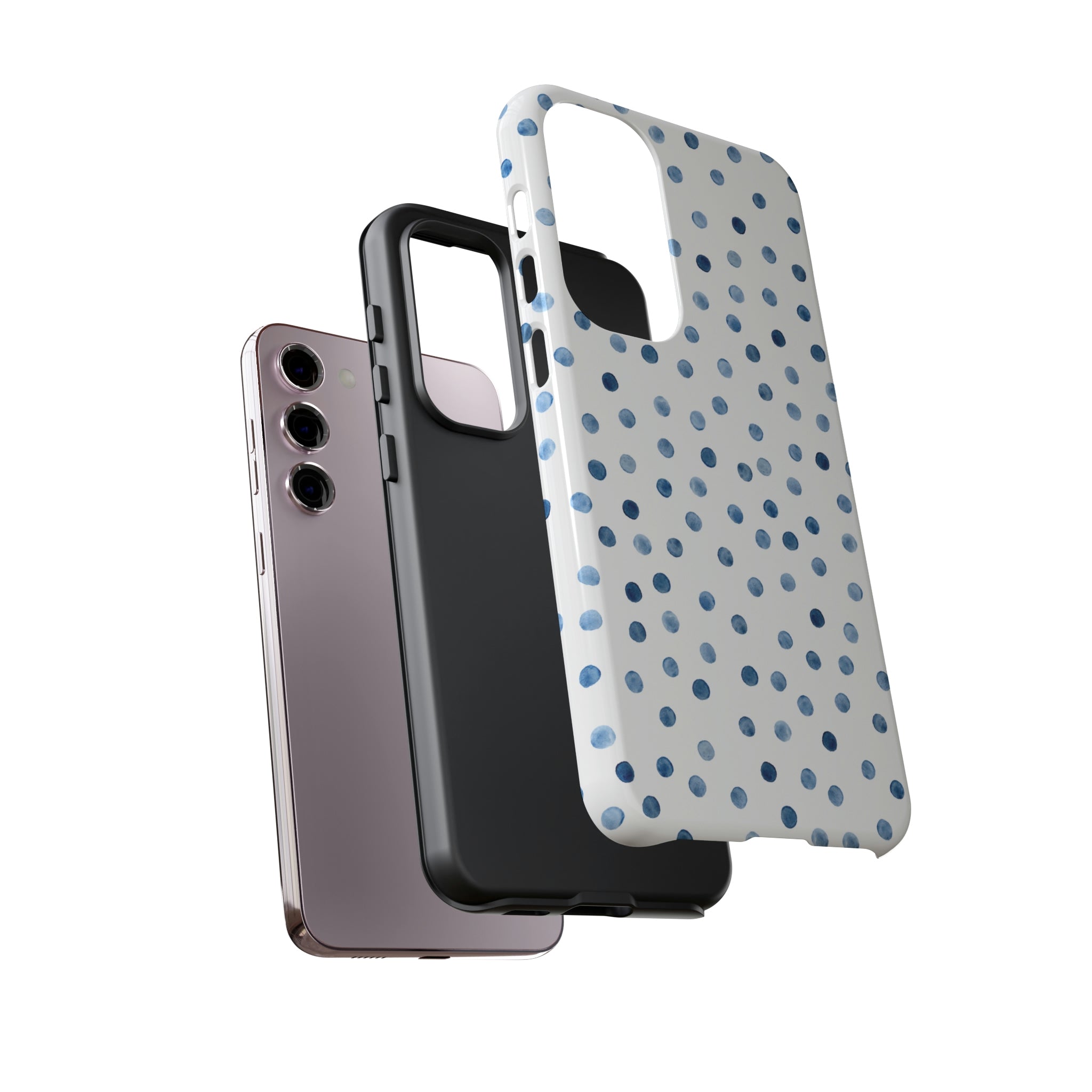 Blue Dots Pattern Android Case (Protective) Phone Case