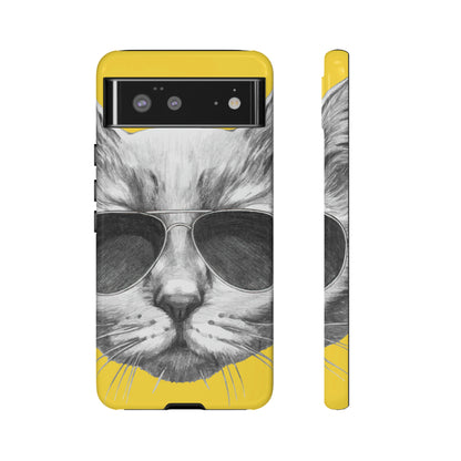 Cool Cat Portrait Android Case (Protective) Google Pixel 6 Glossy Phone Case