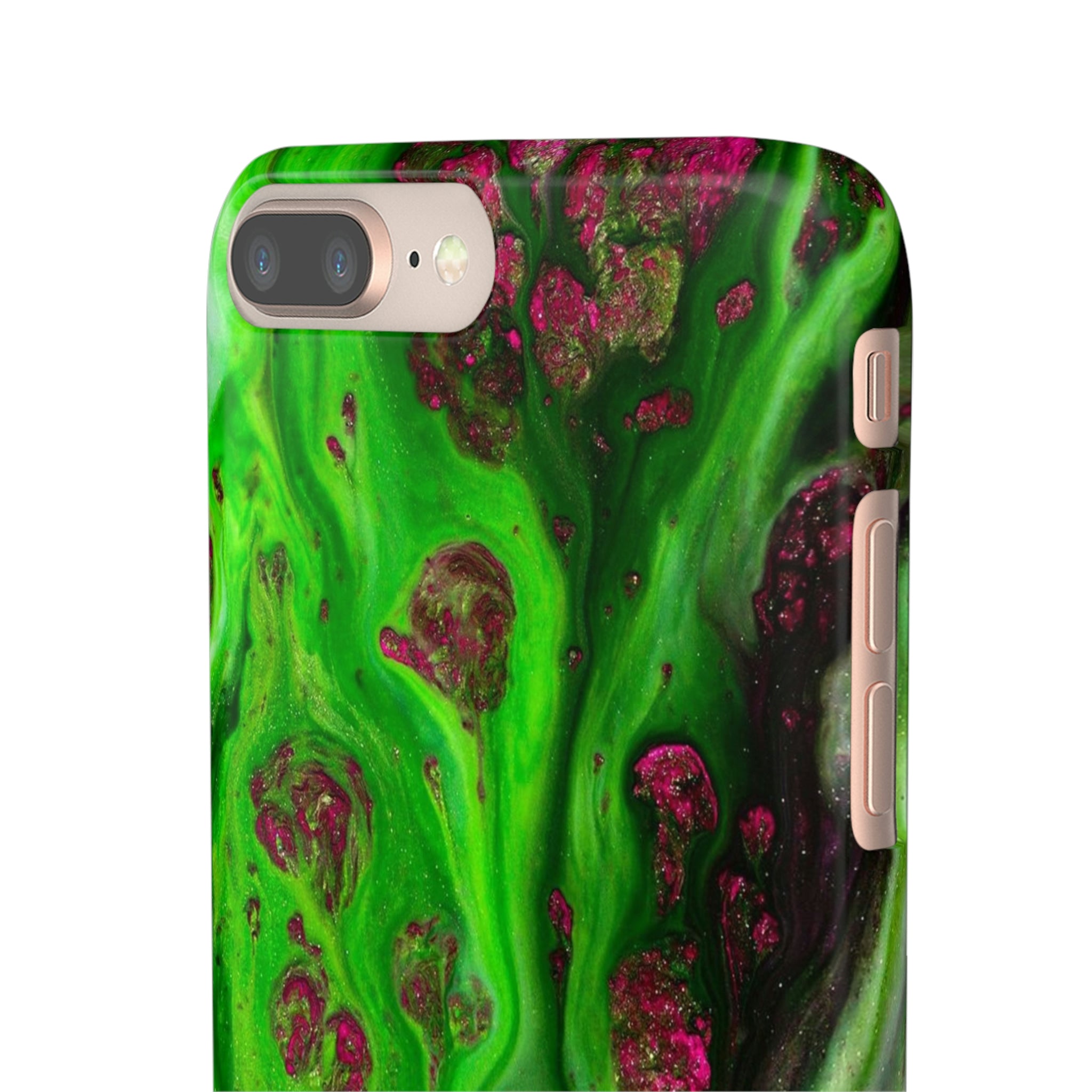 Toxic Green Ink Art iPhone Case (Slim) Phone Case