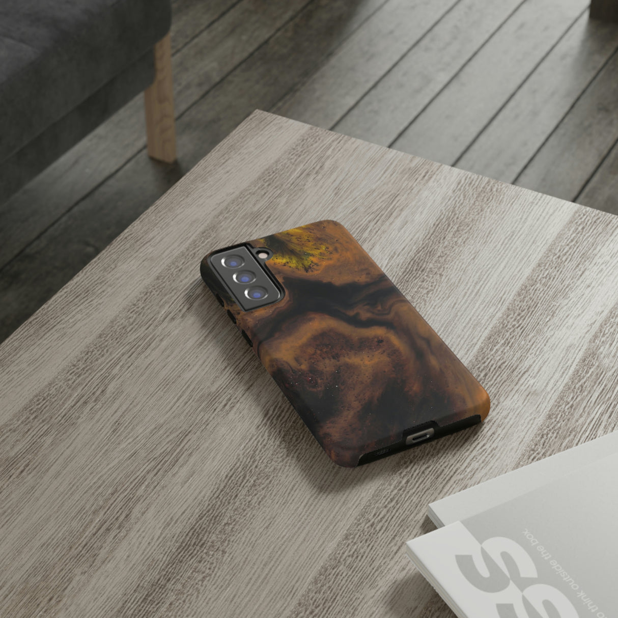 Brown Earth Ink Art Android Case (Protective) Phone Case