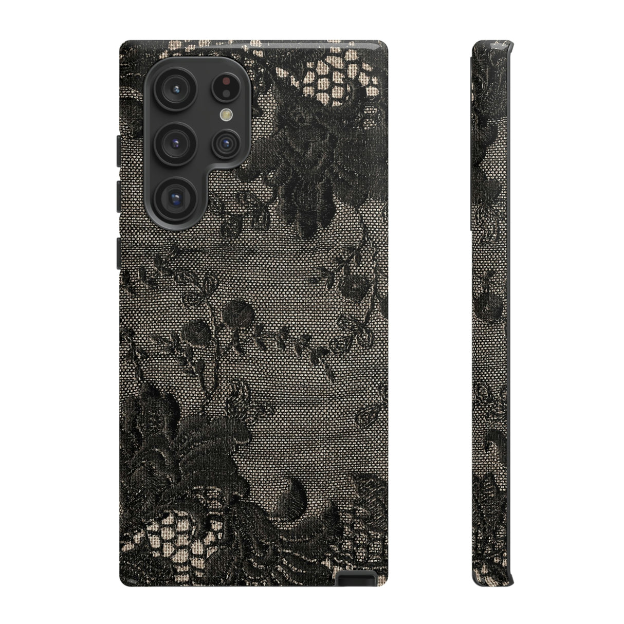 Roclop Gothic Flower Samsung Case (Protective) Samsung Galaxy S22 Ultra Glossy Phone Case