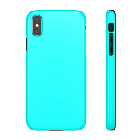 Aqua Blue iPhone Case (Slim) iPhone XS Glossy Phone Case