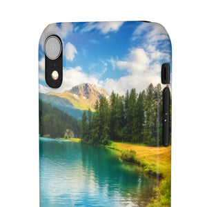 Fantastic Azure Alpine Lake Samsung/iPhone (Slim) iPhone XR Glossy Phone Case