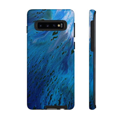 Blue River Ink Art Android Case (Protective) Samsung Galaxy S10 Matte Phone Case