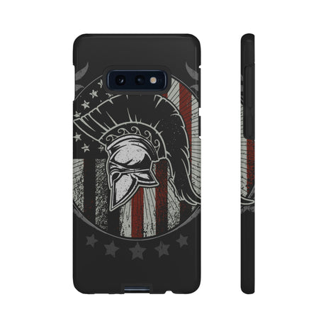 Sparta Helmet Emblem Android Case (Protective) Samsung Galaxy S10E Glossy Phone Case