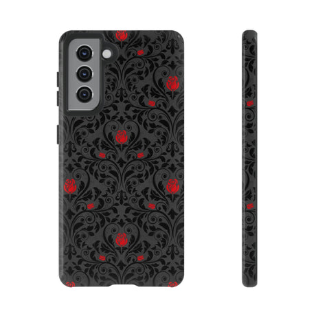 Angerunge Gothic Flower Samsung Case (Protective) Samsung Galaxy S21 Glossy Phone Case