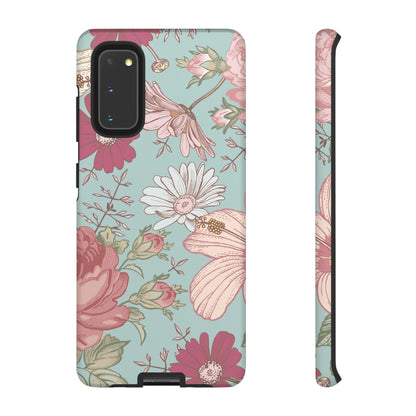 Hibiscus Vintage Flower Samsung Case (Protective) Samsung Galaxy S20 Matte Phone Case