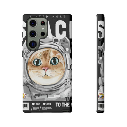 Space Cute Cat Android Case (Protective) Samsung Galaxy S23 Ultra Matte Phone Case