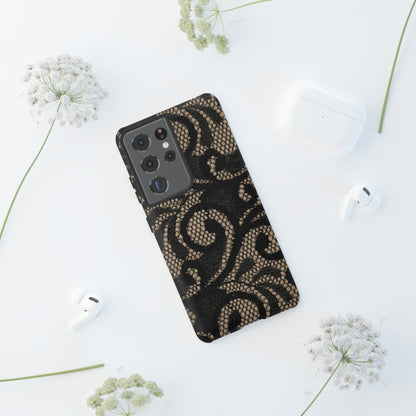 Silverrose Gothic Flower Samsung Case (Protective) Phone Case