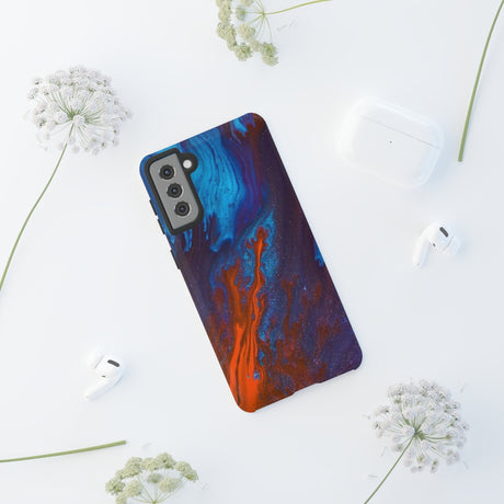 Orange Flame Ink Art Android Case (Protective) Phone Case