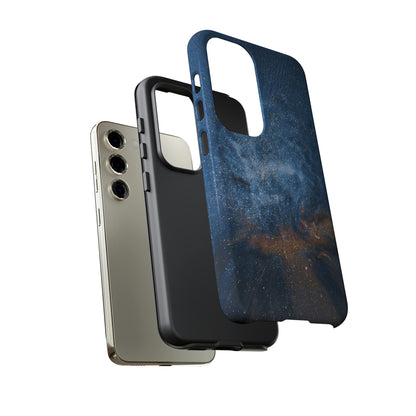 Blue Stardust Ink Art Android Case (Protective) Phone Case