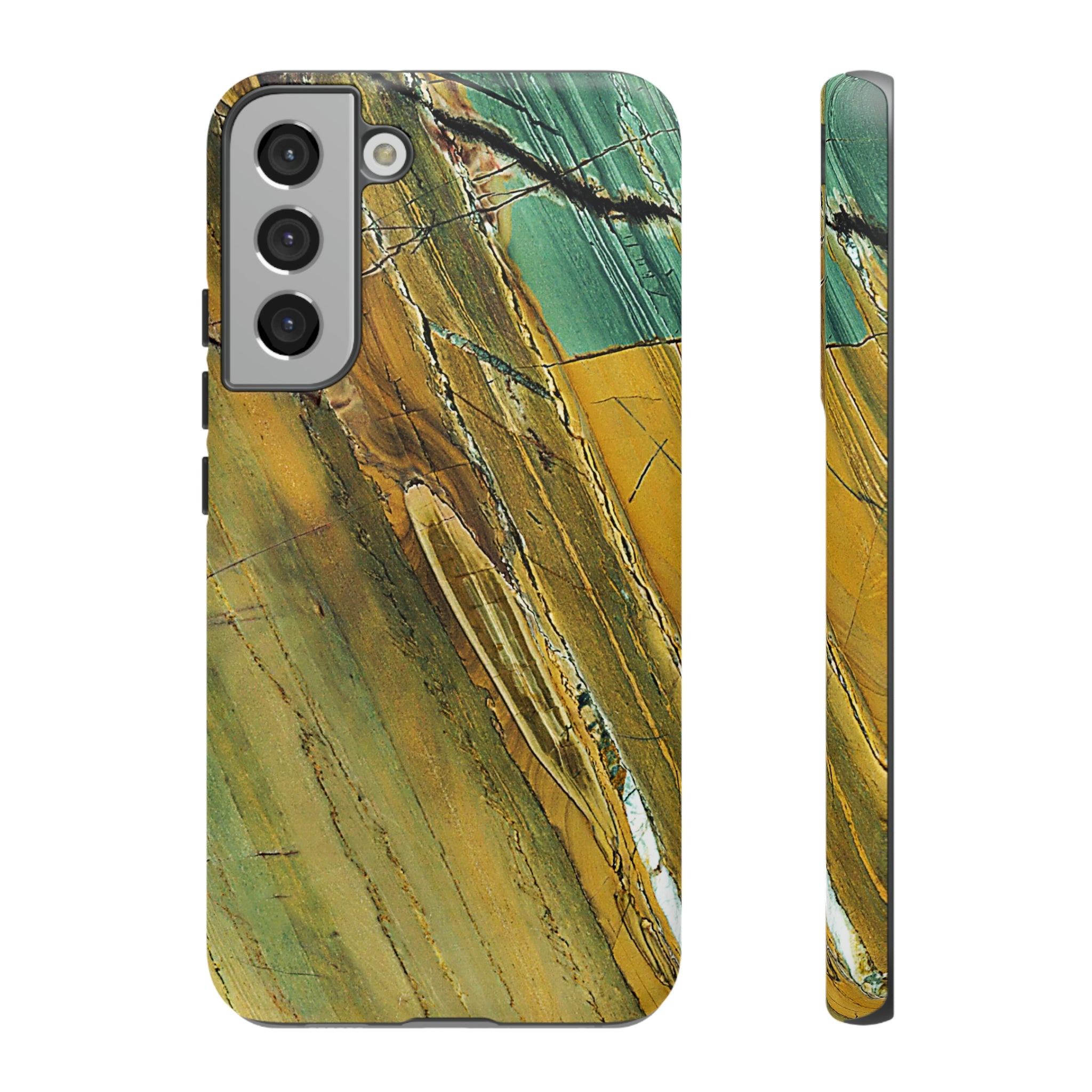 Cracked Yellow Android Case (Protective) Samsung Galaxy S22 Plus Matte Phone Case