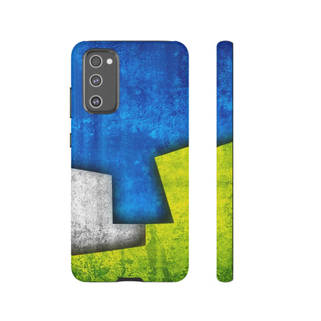 Blue Abstract Art Android Case (Protective) Samsung Galaxy S20 FE Matte Phone Case