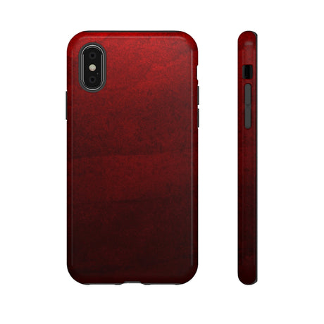 Grunge Red iPhone Case (Protective) iPhone XS Glossy Phone Case