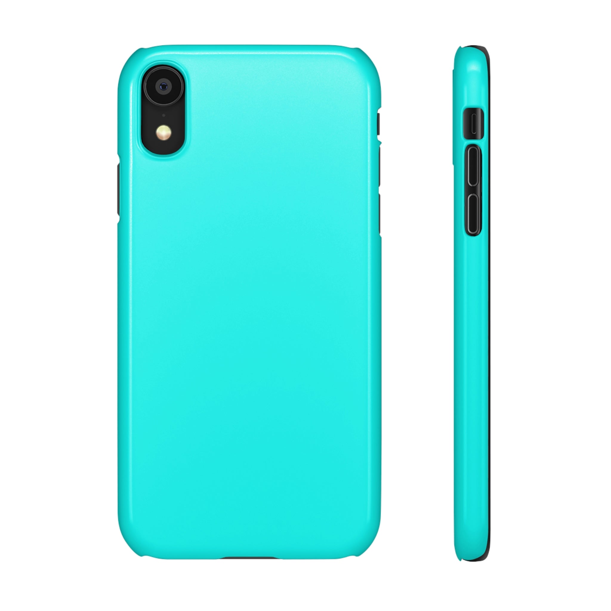 Flourescent Blue iPhone Case (Slim) iPhone XR Glossy Phone Case