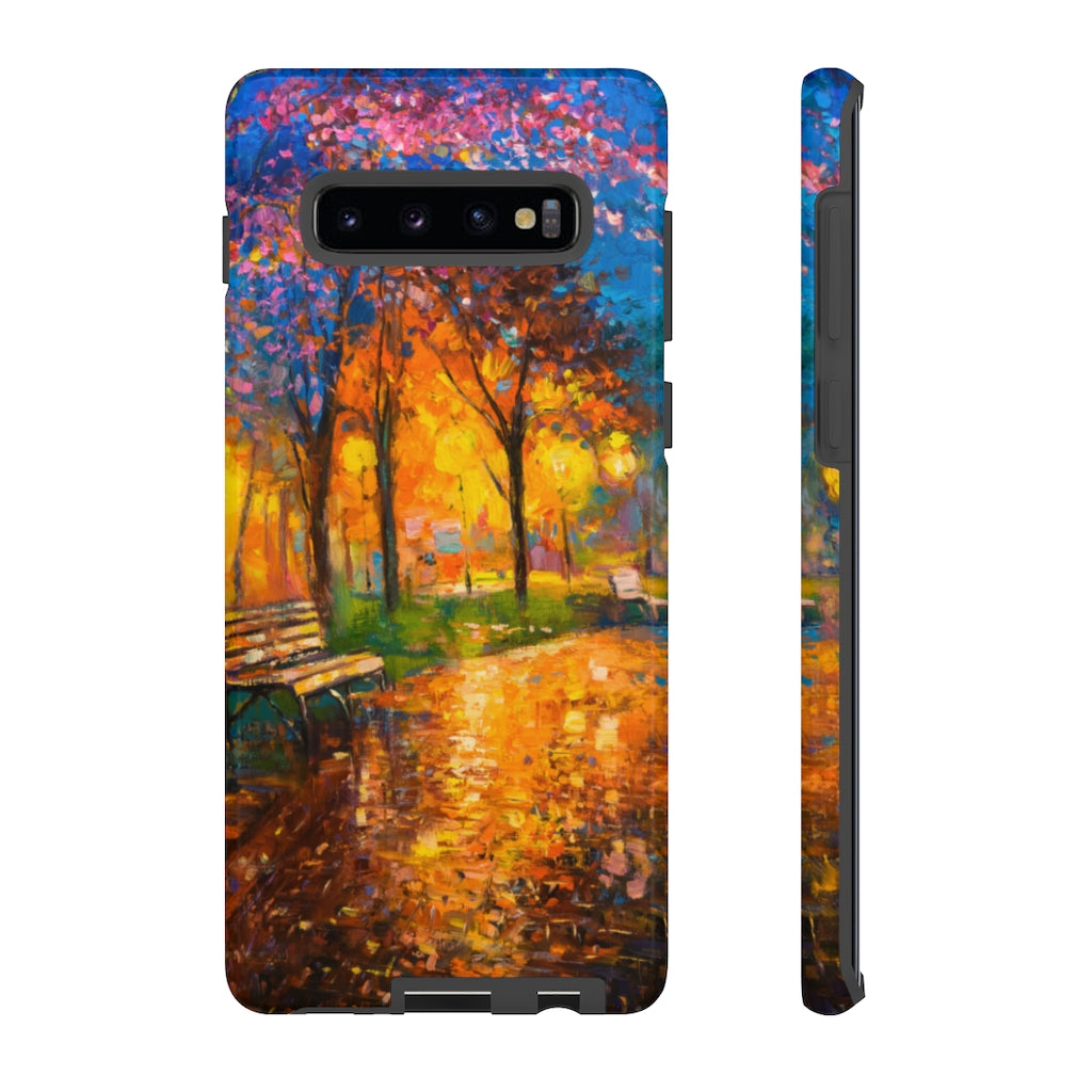 Oil painting - Autumn Landscape Samsung Case (Protective) Samsung Galaxy S10 Plus Glossy Phone Case