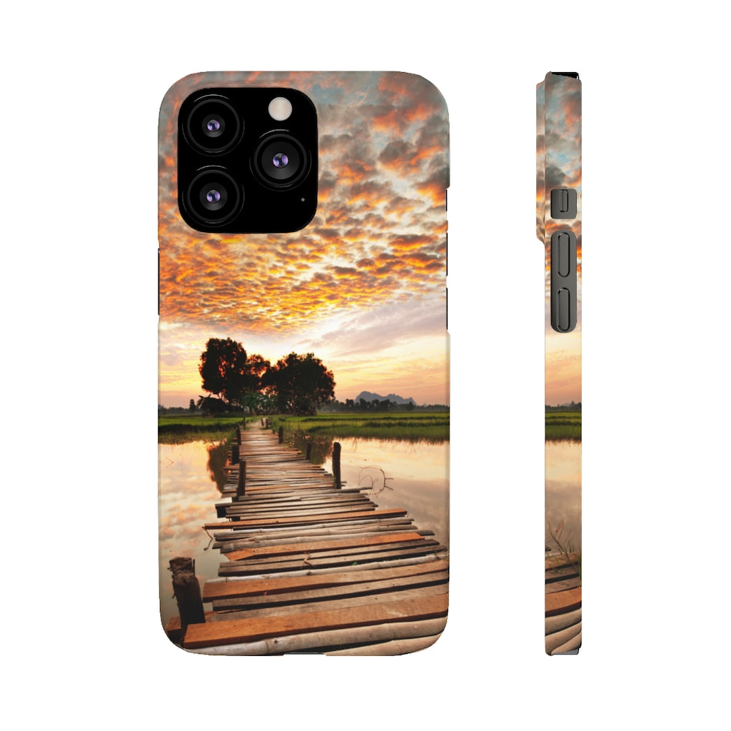 Sunset on the Tropical River Samsung/iPhone (Slim) Phone Case