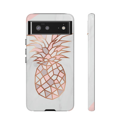 Pineapple Rose Gold Android Case (Protective) Google Pixel 6 Glossy Phone Case