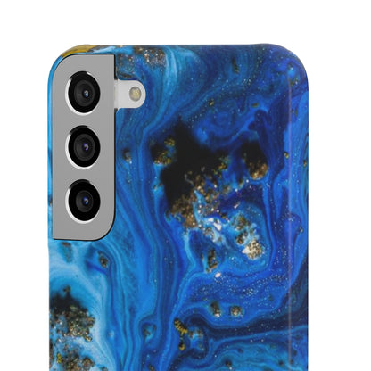 Blue Ice Melt Ink Art Android Case (Slim) Phone Case