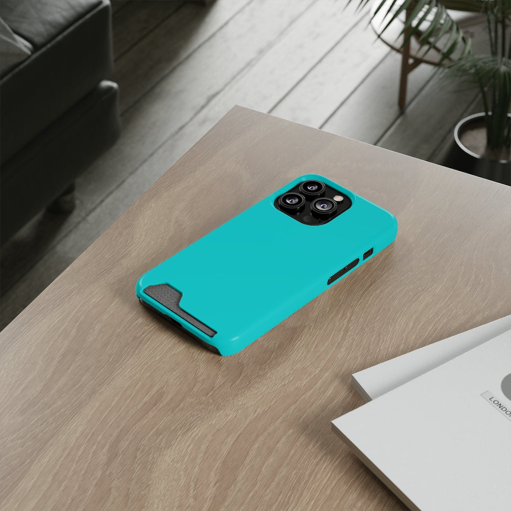 Dark Turquoise iPhone Case (Card) Phone Case