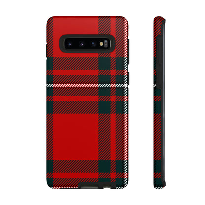 Plaid Pattern Red Android Case (Protective) Samsung Galaxy S10 Matte Phone Case