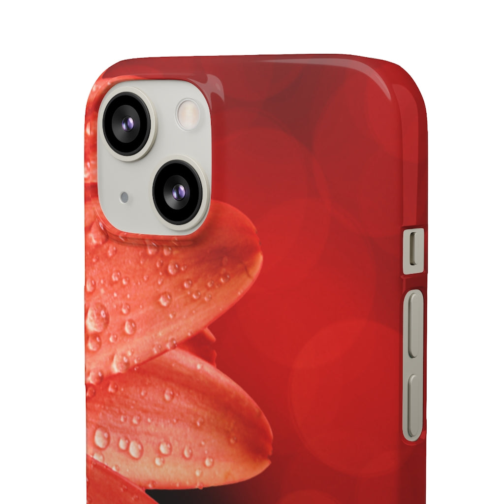 Red Spring Flower Samsung/iPhone (Slim) iPhone 13 Glossy Phone Case