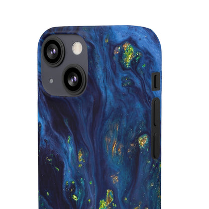 Green Opal Ink Art iPhone Case (Slim) Phone Case