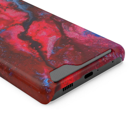 Neon Red Ink Art Android Case (Card) Phone Case