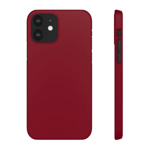 Burgundy Red iPhone Case (Slim) iPhone 12 Matte Phone Case