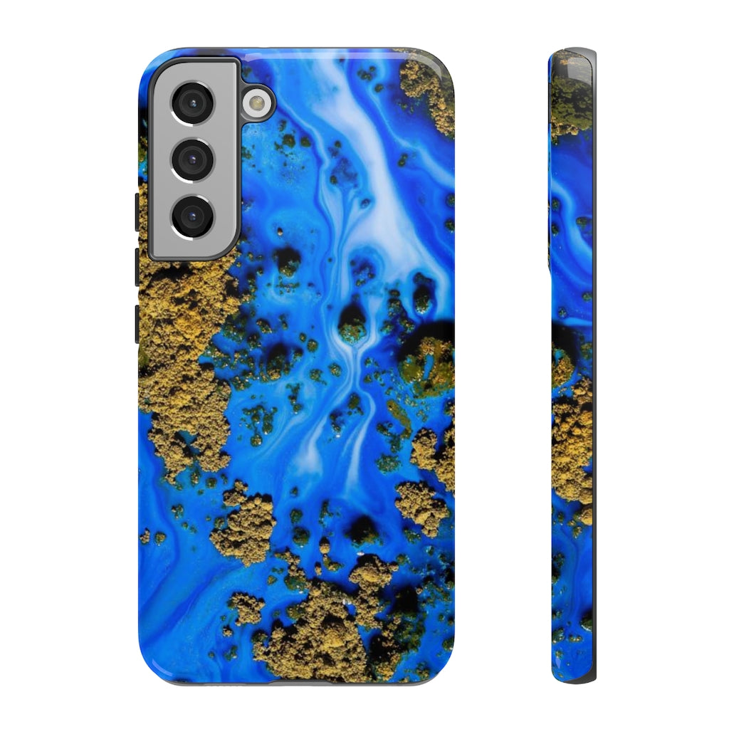 Blue River Ink Art Android Case (Protective) Samsung Galaxy S22 Plus Glossy Phone Case