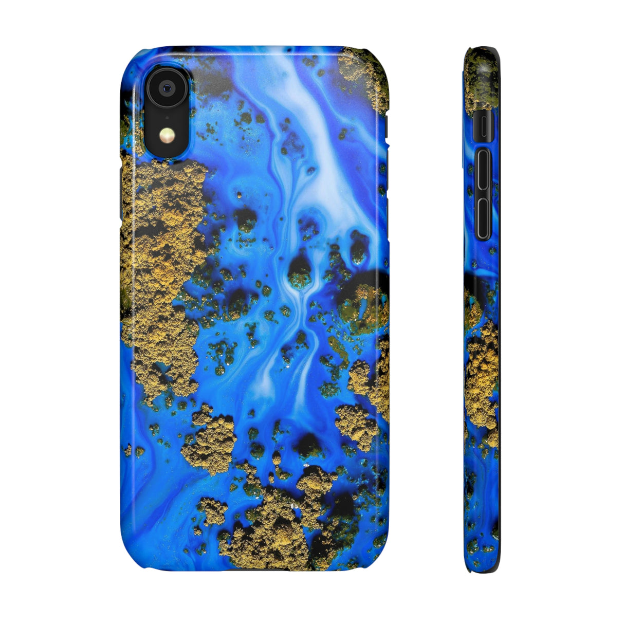 Blue River Ink Art iPhone Case (Slim) iPhone XR Glossy Phone Case