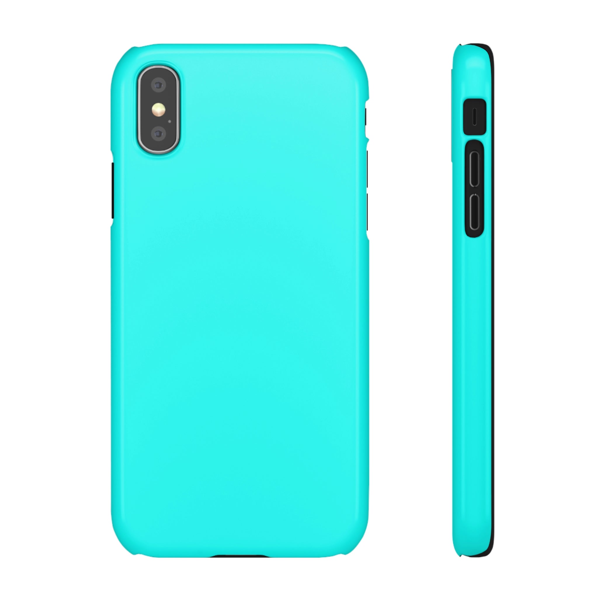 Flourescent Blue iPhone Case (Slim) iPhone XS Glossy Phone Case