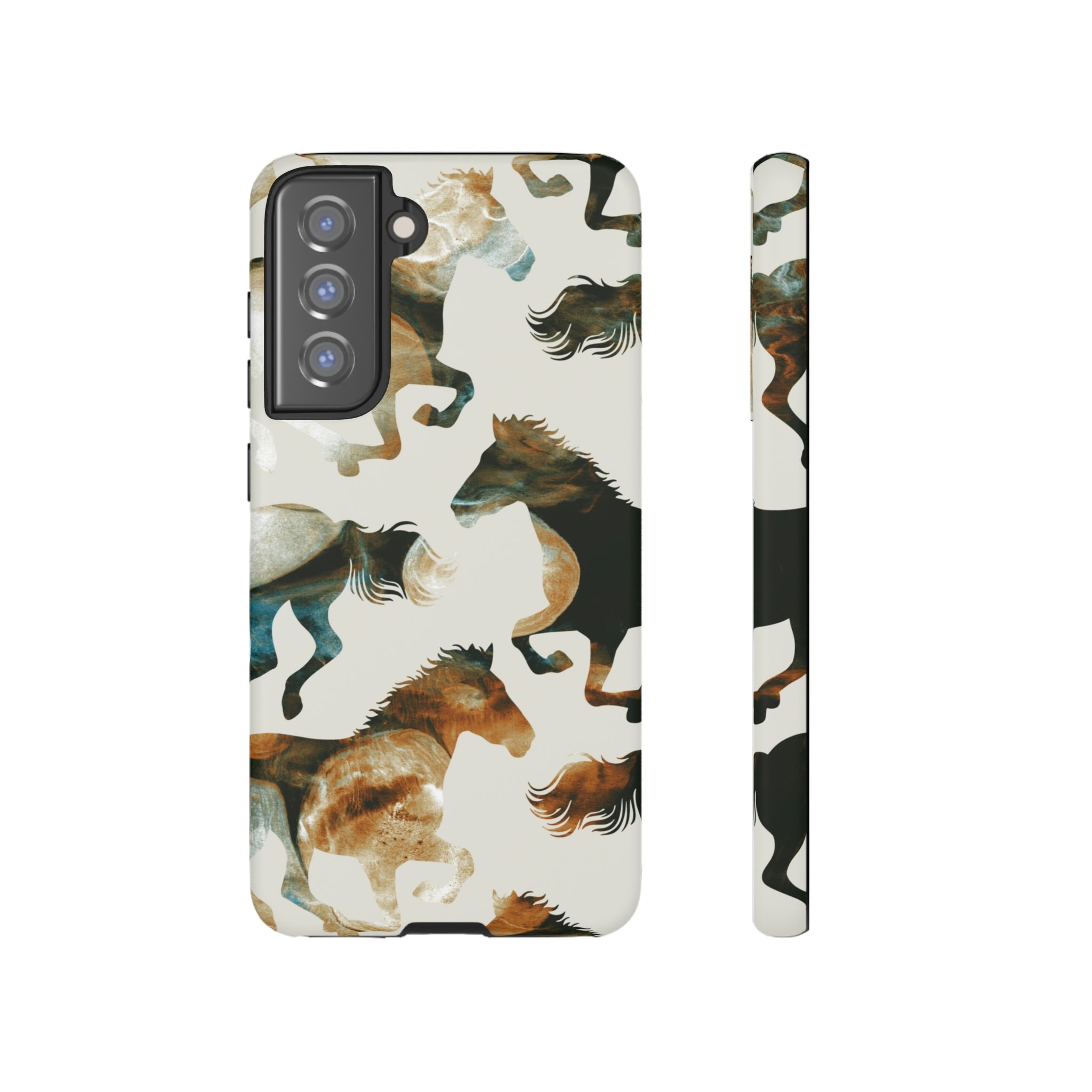 Tie Dye Horses Android Case (Protective) Samsung Galaxy S21 FE Matte Phone Case