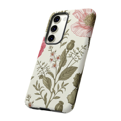 Poppy Purple Vintage Flower Samsung Case (Protective) Phone Case