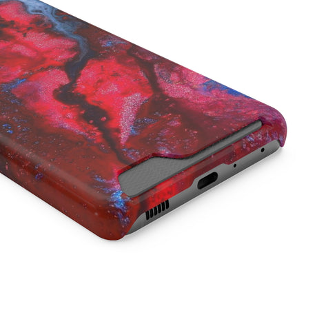 Neon Red Ink Art Android Case (Card) Phone Case