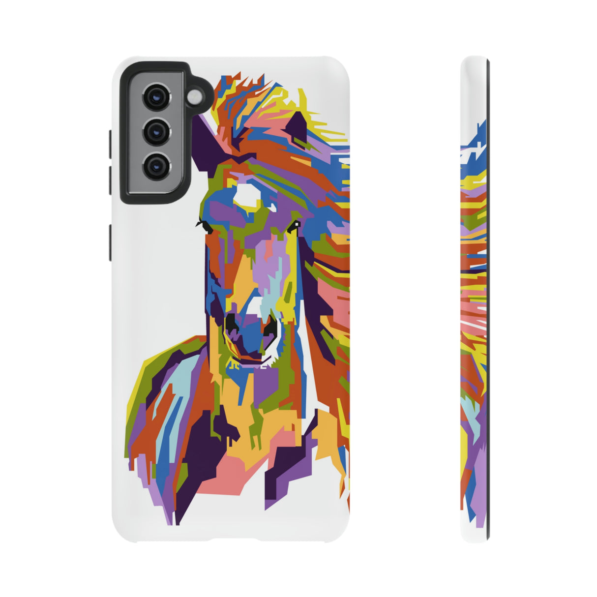 Horse Abstract Art Android Case (Protective) Samsung Galaxy S21 Plus Matte Phone Case