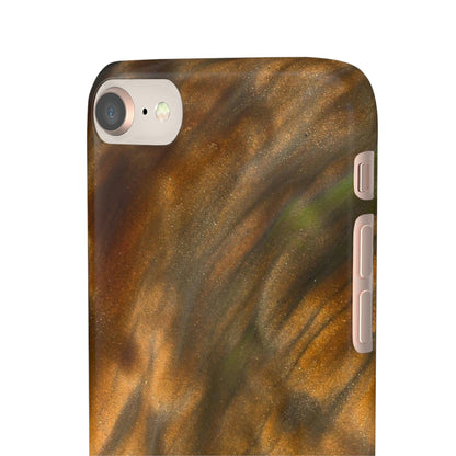 Gold Sand Ink Art iPhone Case (Slim) Phone Case